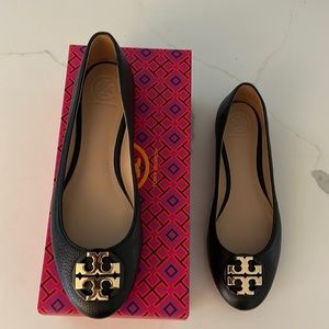 Black size 8 Tory Burch Claire Ballet Flat